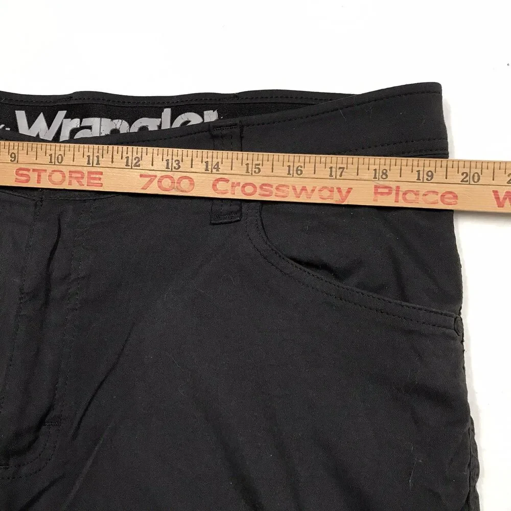 WRANGLER ATG Pants Men 38x30 Black All Terrain Gear Hiking Stretch Outdoor